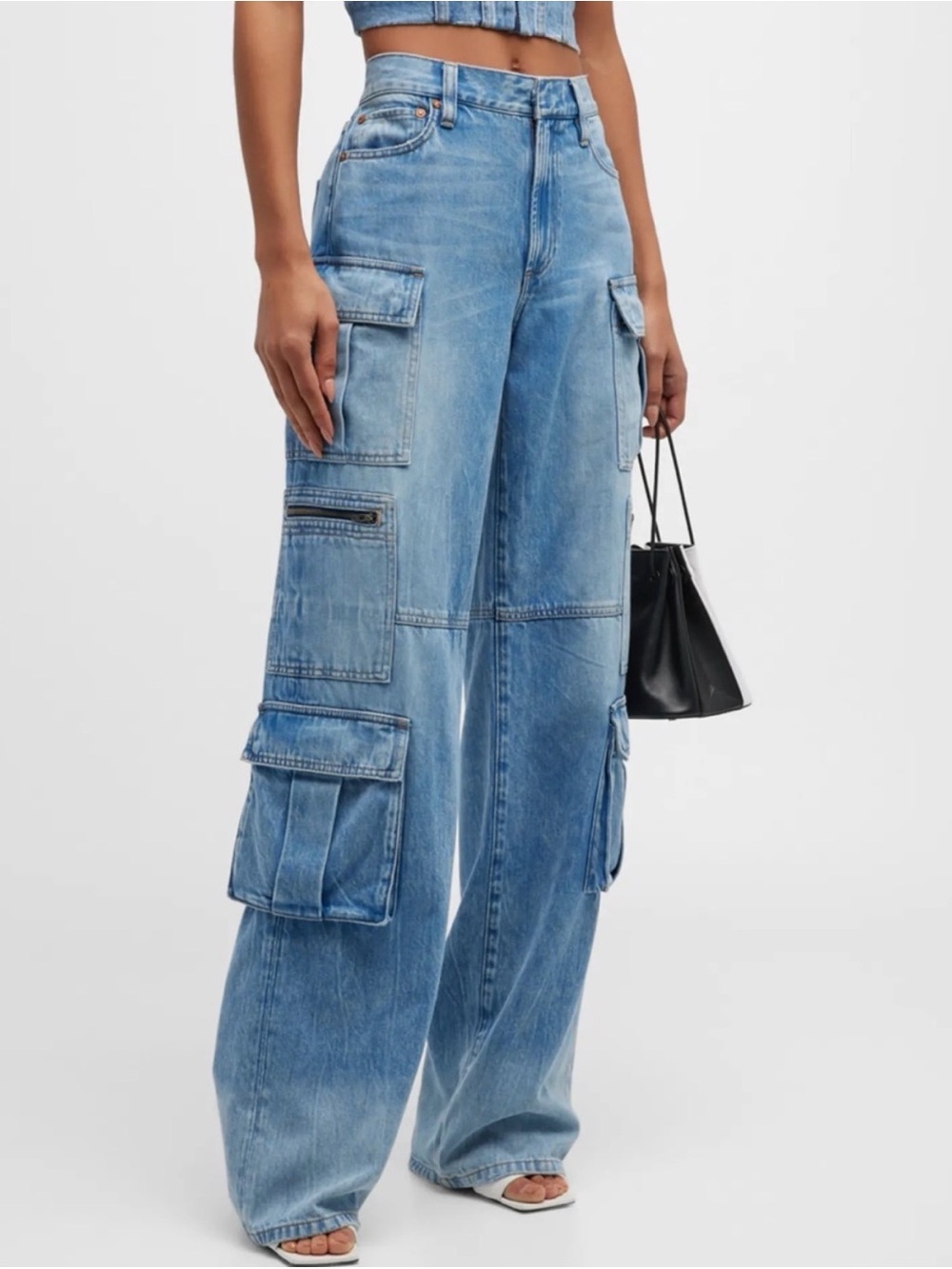 Alice + Olivia Cay baggy cargo jeans